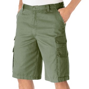 KingSize Men's Big & Tall 12" Side Elastic Cargo Shorts - 1 of 4