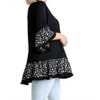 Women's Spotted Bell Sleeve Frayed Top - umgee - 3 of 4
