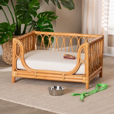 bali & pari Kierra Bohemian Honey Rattan Pet Bed