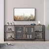 TV Stand for 65/70-Inch TVs, Industrial Media Console Table And Living Room Entertainment Center - 2 of 4