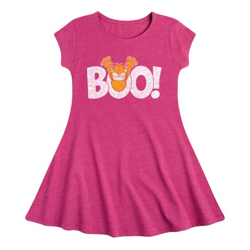 Girls' - Garfield - Garfield Boo Fit & Flair Cap Sleeve Dress - image 1 of 2