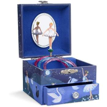Jewelkeeper Glitter Rainbow and Stars Musical Unicorn Jewelry Storage Box, The Beautiful Dreamer Tune, Rainbow