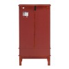 TIRAMISUBEST Lighted Glass Cabinet Glass Wine Cabinet Curio Display Cabinet with Adjustable Glass Shelves 2 Doors and 1 drawer Cabinet B... - 4 of 4