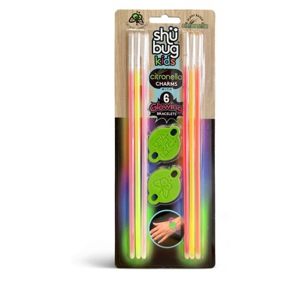 Shubug 6pk Kids Citronella Glow Bracelets