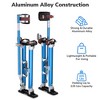 Yescom 24"-40" Drywall Stilts Adjustable Aluminum Painting Tool Sheetrock Lift with Leg Pads Protection for Painter Taping Cleaning Blue YES0482 - 3 of 4