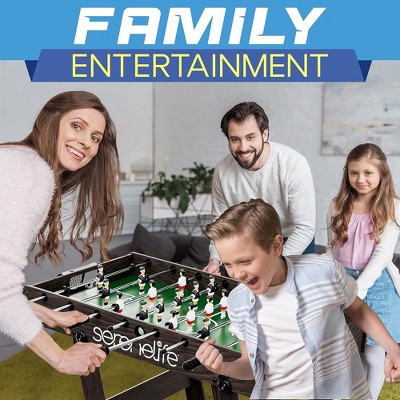 SereneLife 48" Foldable Black and Green Foosball Table
