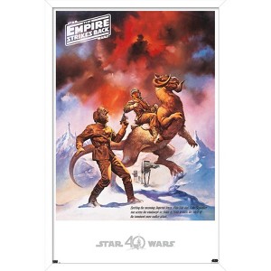 Trends International Star Wars: Hoth - Empire Strikes Back Framed Wall Poster Prints - 1 of 4