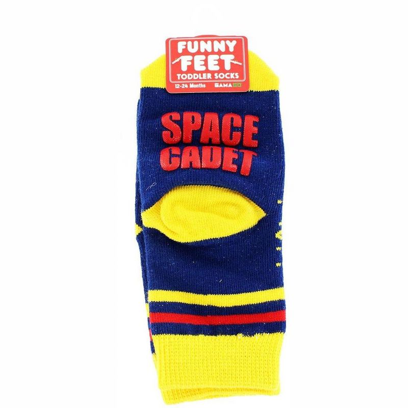 Gamago Funny Feet Toddler Socks: Space Cadet, 1 of 2