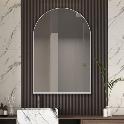 24"X36" Arched Recessed Medicine Cabinet For Bathroom Wall Cabinet With Arch Mirror And Adjustable Shelf,Wall Mirror With Storage-The Pop Home