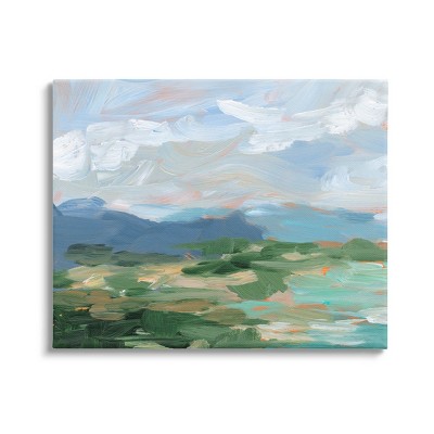 Stupell Industries Modern Brushed Cloudy Landscape Canvas Wall Art