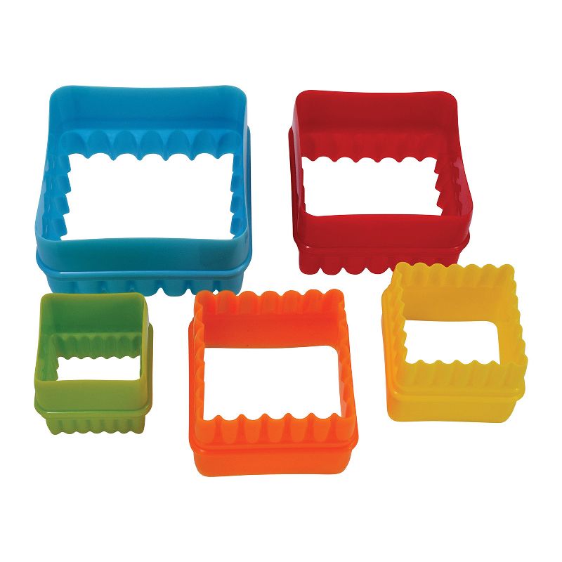 R&M International Square Cookie and Biscuit Cutters, Assorted Sizes, 5-Piece Set, 2 of 4