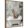 Amanti Art Giraffe Bubble Bliss by Niky Rahner Framed Canvas Wall Art - 2 of 4