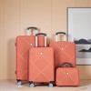 SEVOBAL Luggage 4 Piece Set with Aircraft Wheels and Adjustable Handle for Easy Travel Mobility, Orange, 20.2"*11.5"*30.15" - 3 of 4