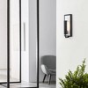 Rennnsan Territha 14"H Hardwired Rectangle Industrial LED Dimmable Outdoor Wall Sconce in Black - 4 of 4