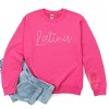 Embroidered Latina Cursive - Women's Graphic Sweatshirt - 2 of 4