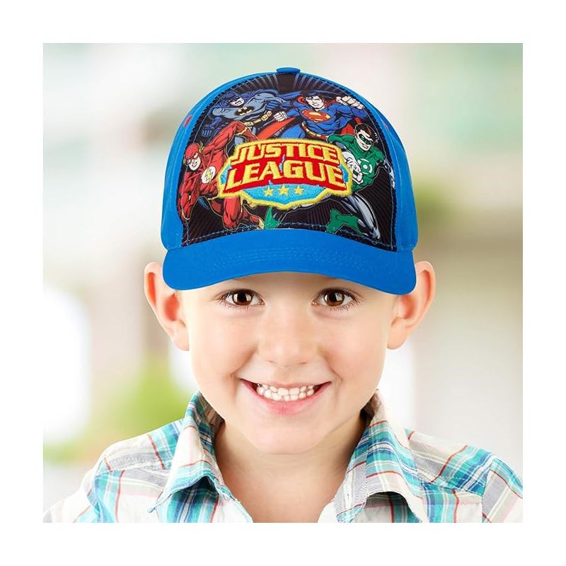 DC Comics Super Hero Boys' Baseball Hat-Superman Kids Cap for Ages 4-7 (Blue), 2 of 4