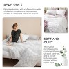 Bedsure | 3Pcs Comforter Bedding Set with Intricate Solid Embroidery - 4 of 4