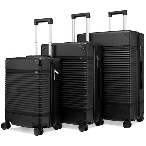 ELLE Luggage Checked Belleville 3pc Expandable Retro Spinner Hardside Suitcase Set - 1 of 4