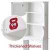 VANIRROR Over The Toilet Storage Cabinet, Bathroom Shelf Over Toilet, Bathroom Storage Cabinet Organizer, White - 4 of 4
