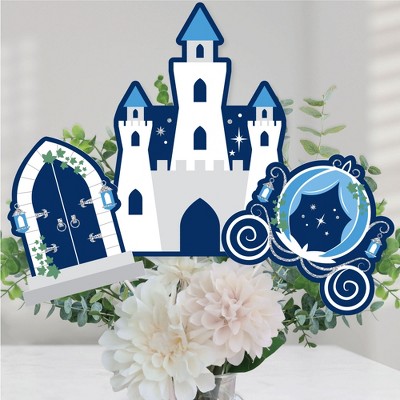 Big Dot of Happiness Fairy Tale Fantasy - Royal Prince and Princess Party Centerpiece Sticks - Table Toppers - Set of 15