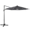 Sonkuki 10-ft LED Solar Lights Aluminum Octagon Cantilever Patio Umbrella - 2 of 4