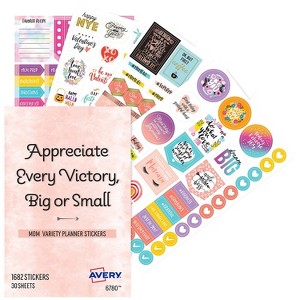 Avery Planner Stickers Variety Pack 1 682 Stickers Calendar Stickers Decorate Planners and Journals - 1 of 4
