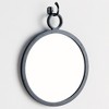 Plum & Post 19.5"L x 0.75"H x 16"W Eliana Black Framed Round Decorative Wall Mirror - 2 of 4