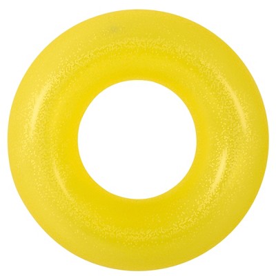 Pool Central 35" Yellow Inflatable Inner Tube Pool Float