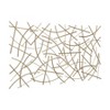 HomeRoots 24" X 44" Gold Abstract Lines Metal Hanging Dimensional Sculpture - 4 of 4