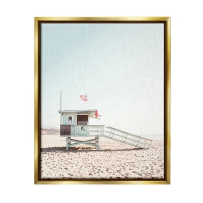 Stupell Industries Lifeguard Hut PhotographyFloater Canvas Wall Art