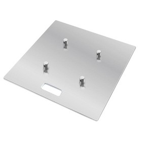Monoprice 24in x 24in Steel Base Plate for 12in Spigoted Truss, Compatible With The Standard Size Systems, For DJ, Clubs, Stage Lighting, Concert - 1 of 4