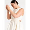 ELOQUII Women's Plus Size Shirred Bodice Midi Dress - 4 of 4