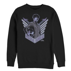 Men's Marvel Captain Marvel Maria Portrait Sweatshirt - 1 of 3