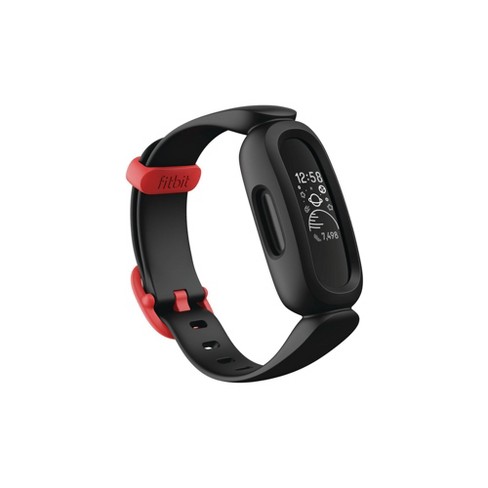 Fitbit Red With Activity Band Racer : Black Target 3 Ace Tracker