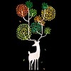 Men's Design By Humans Mystical Color Horns White Deer By radiomode Tank Top - 2 of 2