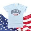 Simply Sage Market Women's Varsity American Babe Short Sleeve Garment Dyed Tee - 3 of 3