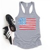 Simply Sage Market American Flag Smudged Racerback Tank - 4 of 4