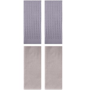 REGALWOVEN 4 Pcs Cotton Soft Absorbent Comfortable Waffle Design Hand Towel - 1 of 4