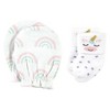 Hudson Baby Infant Girls Socks and Mittens Set, Unicorn, 0-6 Months - 4 of 4