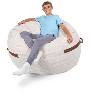 Big Joe Bean Bag Chair with Removeable Cover, Foam Filled, Multiple Sizes and Fabrics, All Ages - 1 of 4