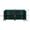 NicBex 60 Inch Rustic 4-Door Storage Cabinet with Adjustable Shelves for Living Room,Kitchen,Bedroom - 3 of 4