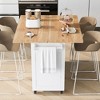 Kitchen Cart with Slide-Out Shelf, Towel Rack and Drawer - 3 of 4