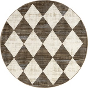 Nuloom Meline Checkered Fringe Indoor Area Rug - 1 of 4