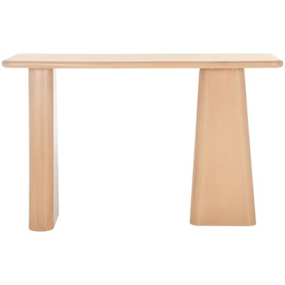 Natural Wood and Metal Nordic Hallway Table