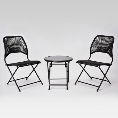 3 piece folding patio set