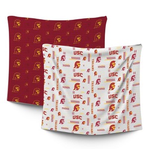 NCAA USC Trojans Home & Away Baby Blanket - 2pk - 1 of 1