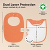 KeaBabies 8pk Organic Baby Bibs for Boy, Baby Drool Bib for Toddler Boys, Girls, Newborn Baby Teething Bibs - 3 of 4