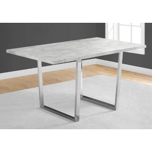 Sapphtopaz Dining Table Kitchen Table Modern Distressed Solid Wood Metal Open Frame Table for Kitchen, Dining Room - 1 of 4