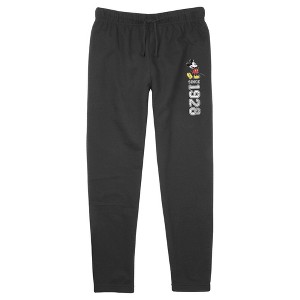 Junior's Mickey & Friends Posing Since 1928 Jogger Sweatpants - 1 of 3