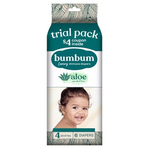bumbum Luxury Fragrance-Free Disposable Diapers - (Select Size and Count) - 1 of 4